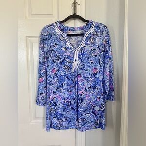 Lilly Pulitzer Kaia V-Neck Printed Knit Tunic